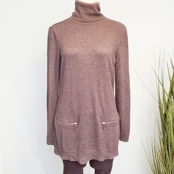 Michael Kors Sweaters - Michael Kors Turtleneck Sweater Zip Front Bags